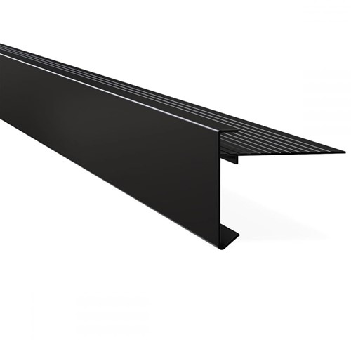 Aluminium daktrim | 45x45mm | 250cm | ZWART