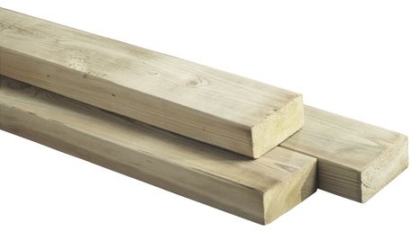 Balk | Vuren | 4,5x9,5cm (45x95mm) | geimpregneerd