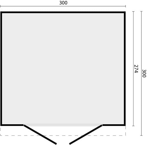 Berging Almelo | Douglas | 300x300cm -2