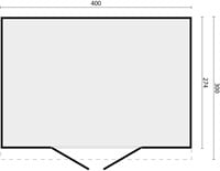 Berging Enter | Douglas | 400x300cm | zwarte verticale wanden-2
