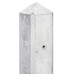 Betonpaal IJssel | 10x10cm (100x100mm) | 2.80m | Wit-Grijs
