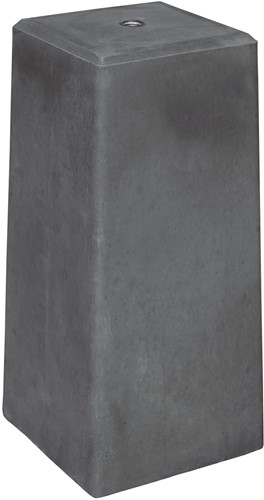 Betonpoer | 23x23cm | Antraciet | Taps 