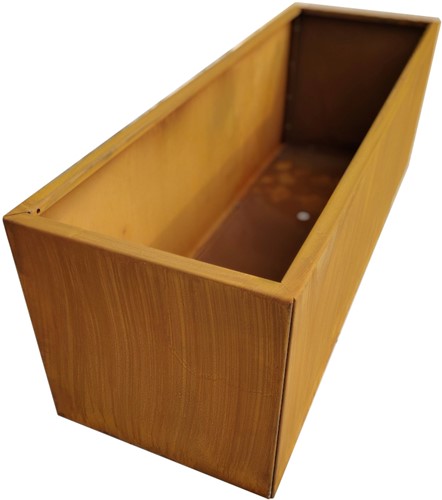 Bloembak | cortenstaal | 2mm | 50x100x50cm