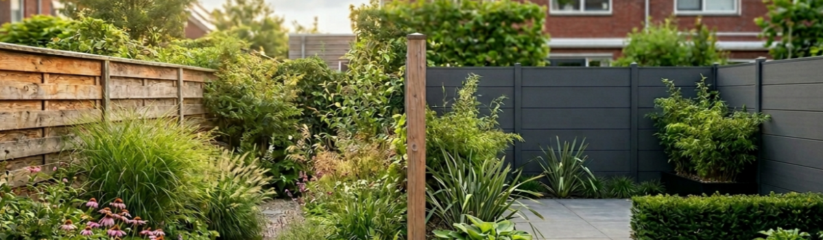Hout vs composiet: welk tuinscherm past bij jouw tuin?