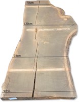 Boomstamblad | Eik | 267cm lang | 9,5cm dik |  K12-2
