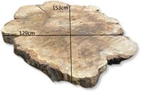 Boomstamblad Rond | Eik | Ø141cm | 12cm dik | R06-2