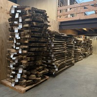 Boomstamblad Rond | Eik | Ø138cm | 12cm dik | R15-3