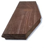 Damwand met zoeker | Azobe | 5cm dikte | 4.00m | variabele breedte | per bundel 9.90 breedtemeter