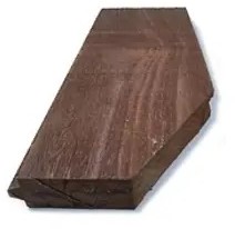 Damwand met zoeker | Azobe | 4cm dikte | 3.00m | variabele breedte | per bundel 11.00 breedtemeter