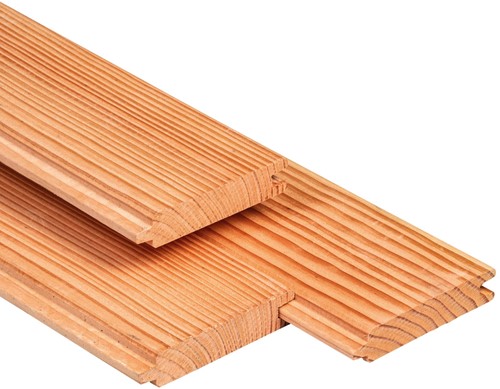 Blokhutprofiel Douglas | 2,8x19,5cm (28x195mm) | 70%PEFC 