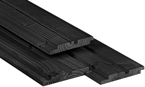 Douglas Dubbel Profiel | zwart gespoten | 1,9x13cm | Dubbel Rhombus | 70%PEFC