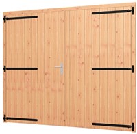Douglas opgeklampte deur | XL dubbel + kozijn | 253,6cm x 220cm | art. 42.8019 | beslagset 42.79641