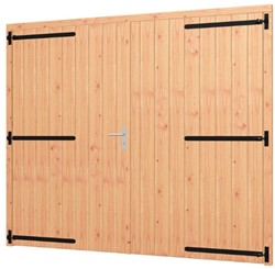Douglas opgeklampte deur | XL dubbel + kozijn | 253,6cm x 220cm | art. 42.8019 | beslagset 42.79641