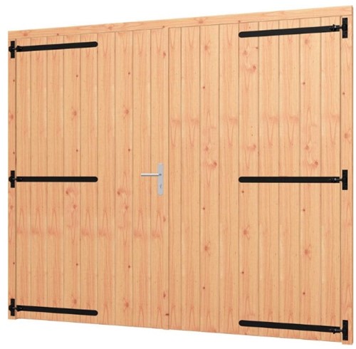 Douglas opgeklampte deur | XL dubbel + kozijn | 253,6cm x 220cm | art. 42.8019 | beslagset 42.79641
