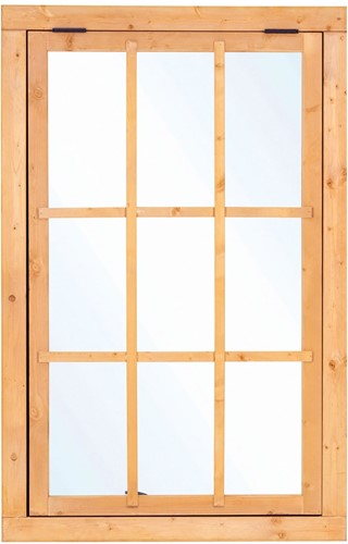 Douglas uitzetraam 9-ruits | 100cm x 155,4cm | P077660 | beslagset 39.0276