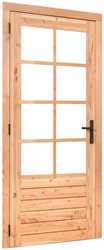 Douglas enkele deur met dubbelglas | 110cm x 215cm | P077678 | beslagset P07928 | linksdraaiend