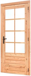 Douglas enkele deur met dubbelglas | 110cm x 215cm | P077678 | beslagset P07928 | rechtsdraaiend