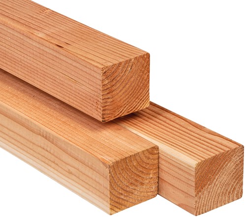 Douglas paal | 8,5x8,5cm (85x85mm) | geschaafd | 2.70m