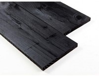 Douglas plank | 2,2x20cm | 2.50m | zwart geimpregneerd