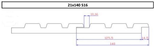 Triple Profiel | Douglas | 2,1x14cm (21x140mm) | KD18% -2