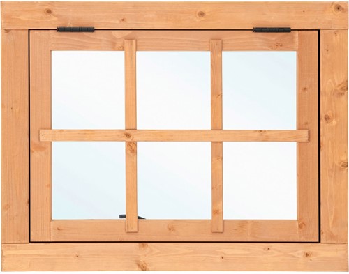 Douglas uitzetraam | 6 ruits | 90cm x 70cm | P077661 | beslagset 39.0276