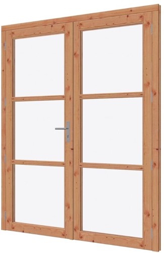 Dubbele deur De Luxe | Douglas | 184cm x 232cm | 42.8062 | beslagset 42.8062BS