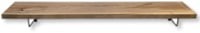 Eiken wandplank 110cm | 19,5cm breed | inclusief rechthoek plankdragers | gerecycled Eiken -2