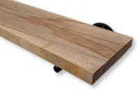 Eiken wandplank 110cm | 19,5cm breed | inclusief ronde plankdragers | gerecycled Eiken -2
