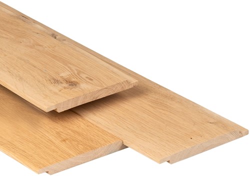 Eiken halfhouts rabat | 1,8x18cm | KD gedroogd | FSC100%