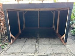 Fietsenschuur Douglas zwart gecoat | Model 2 | Prefab