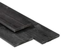 Schuttingplank Grenen | 1,6x14cm (16x140mm) | 1.95m | zwart gecoat op=op