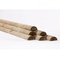 Halfronde regel | 2.50m | diameter 7cm | geimpregneerd