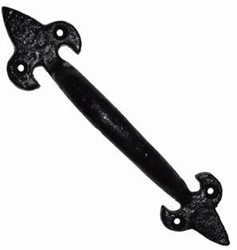 Handgreep rustiek | zwart | 167mm