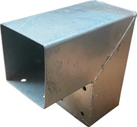 Paalverbinder 3-weg | dubbel hoekmodel | verzinkt | 9x9cm