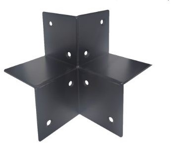 Houtverbinding | 3-weg | zwart-2