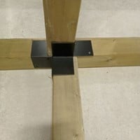 Houtverbinding | 4-weg | zwart -3