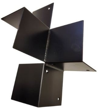 Houtverbinding | 4-weg | zwart -2
