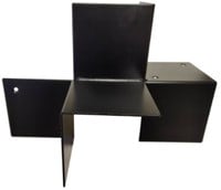 Houtverbinding | 4-weg | zwart 