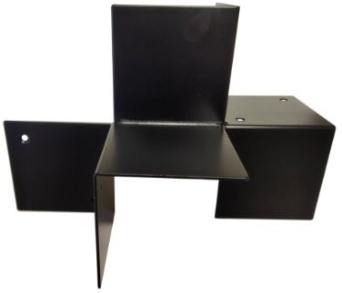Houtverbinding | 4-weg | zwart 