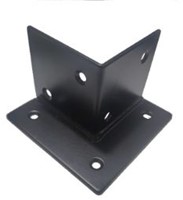Houtverbinding | voetstuk | zwart | 125x125mm
