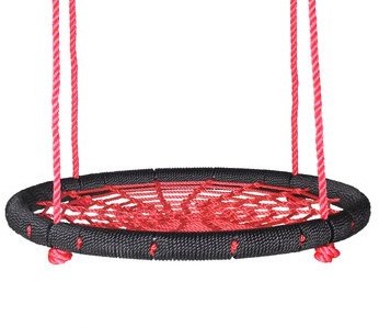 Nest schommel | rood-zwart | 95cm