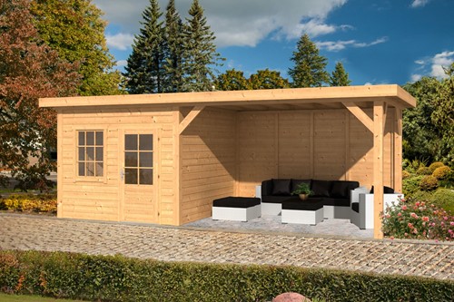 Overkapping plat Dak Holten | Douglas | 740x350cm