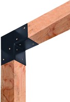 Paalverbinder 2-weg | zwart | 15x15cm | hoekmodel (week 36 beschikbaar)-2