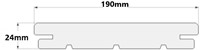Vlonderplank Padouk | 2,4x19cm (24x190mm) | B-Fix classic | 4.25m-2