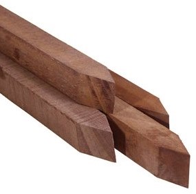 Piketpaal | Hardhout | 4x4cm (40x40mm)