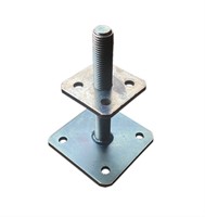 Plaatanker verstelbaar | verzinkt | 70x70-100x100mm