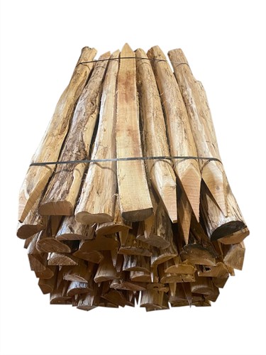 Robinia paal gehalveerd | diameter 13-16cm | 2.20m-2