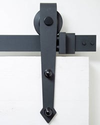 Schuifdeur systeem | zwart | punt