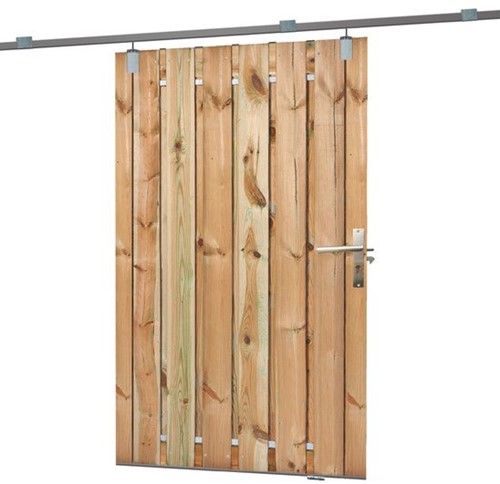 Schuifpoort | 195cm | Grenen | compleet
