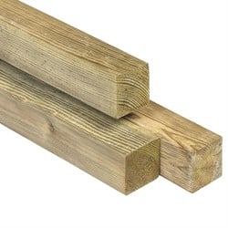 Schuttingpaal | 6,8x6,8cm (68x68mm) | geimpregneerd